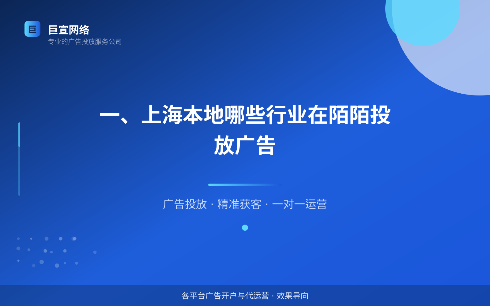 一、上海本地哪些行业在陌陌投放广告(投放总览) 一、上海本地哪些行业在陌陌投放广告(投放总览)